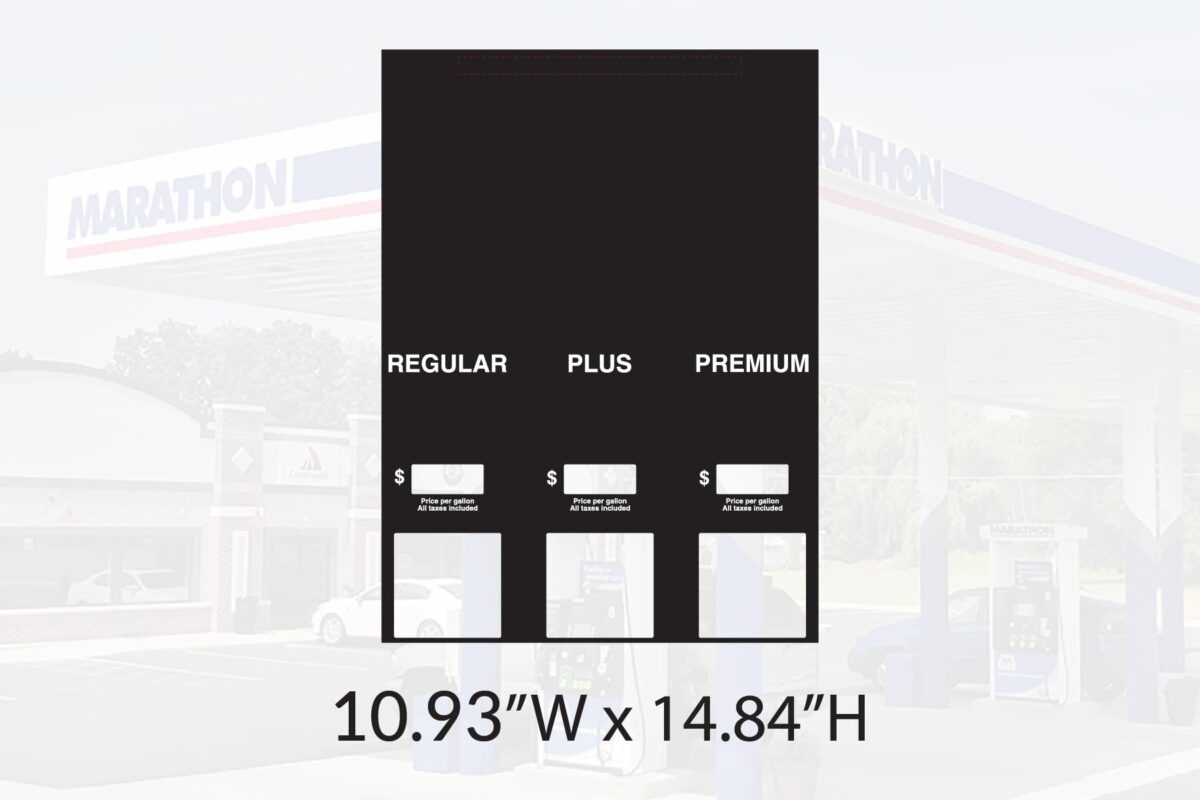 Marathon Encore C 3+1 Product Grade Panel A Black Decal - Product ID Overlay