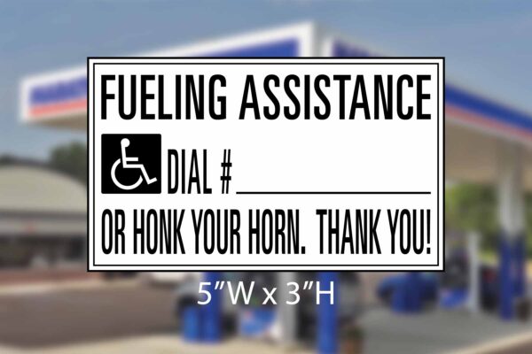 Marathon - Fueling Assistance - IL State - Decal 5x3 - Regulatory Decal
