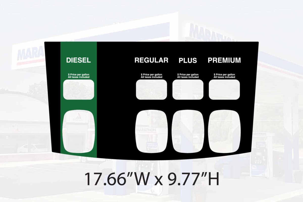 Marathon Wayne Ovation 2 3+1 Diesel Grade Panel 17.66x9.77 - Product ID Overlay