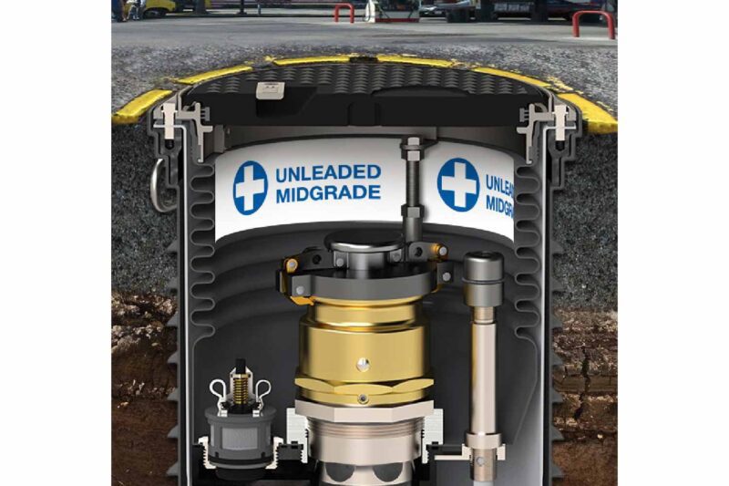 Underground midgrade unleaded fuel dispenser.