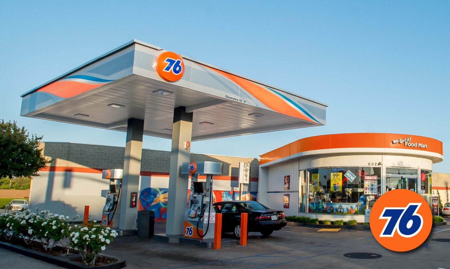 76 gas station with convenience store.