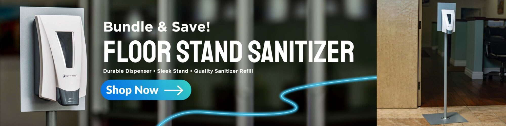 Floor Stand Sanitizer Web Banner