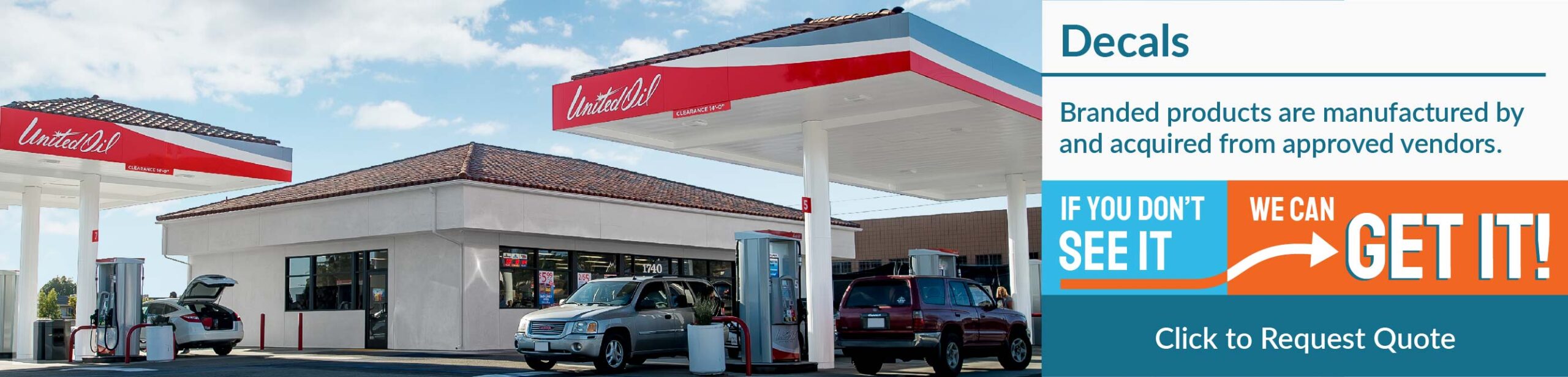 Gas Station Decal Web Banner