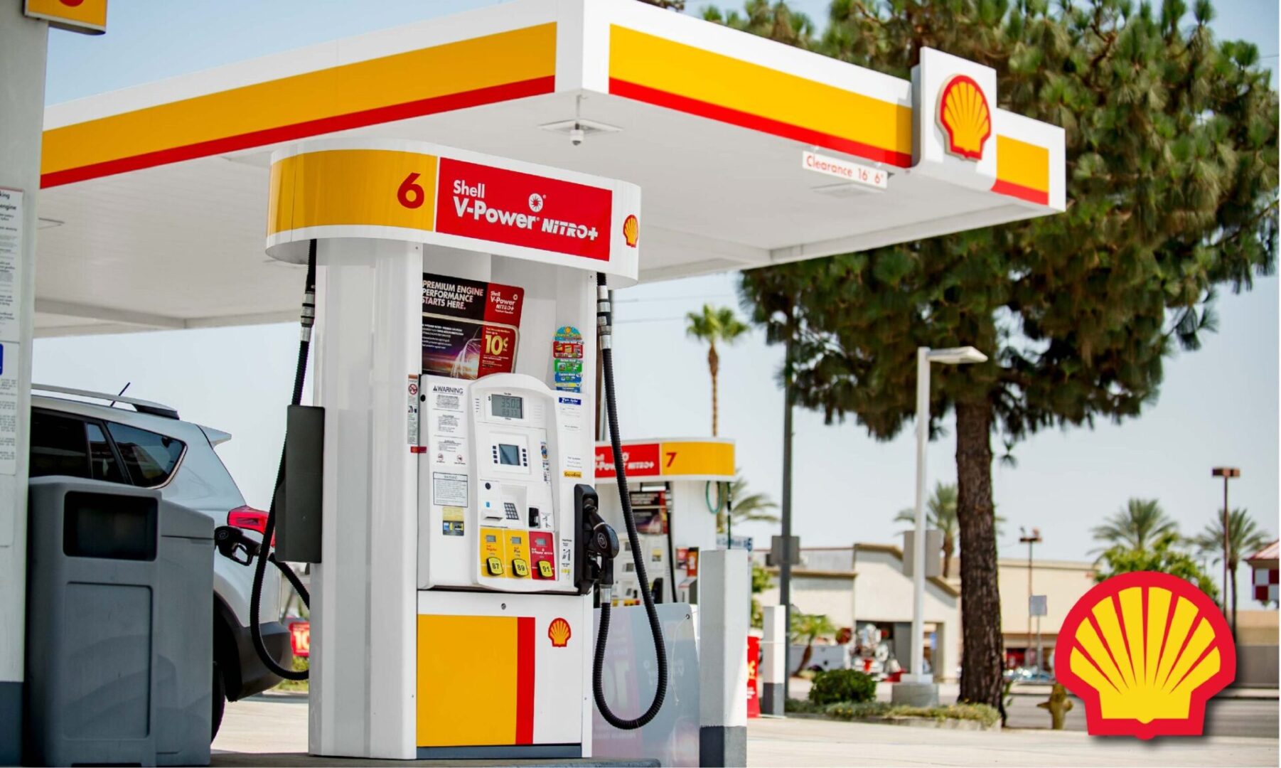 Shell V-Power Nitro+ gas station.
