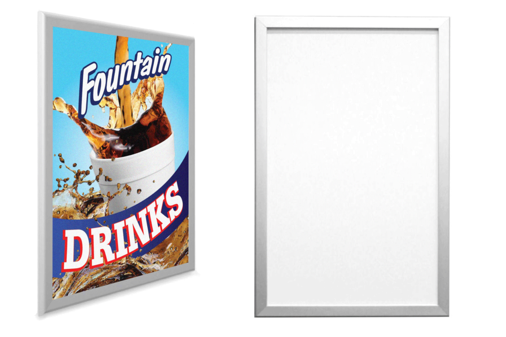 Postergrip Flat Snap Frame Satin Silver 28x44