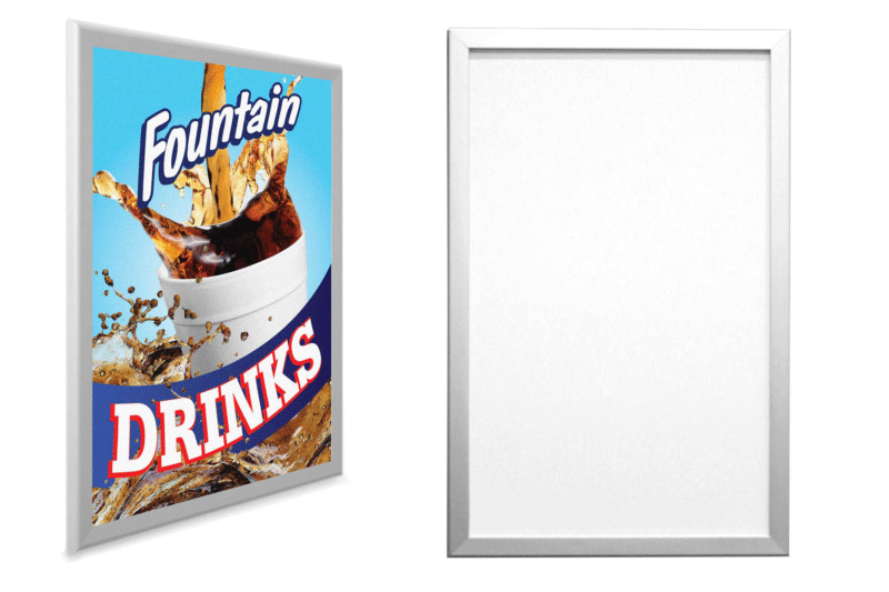 Postergrip Flat Snap Frame Satin Silver 28x44