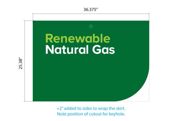 Clean Energy - D. Skirt Vinyl Decal - Kraus CNG Warehouse