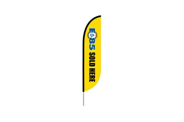 E85 Sold Here Convex Feather Flag