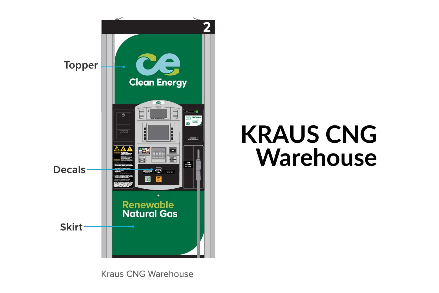 Clean Energy Kraus CNG Warehouse Dispenser Model