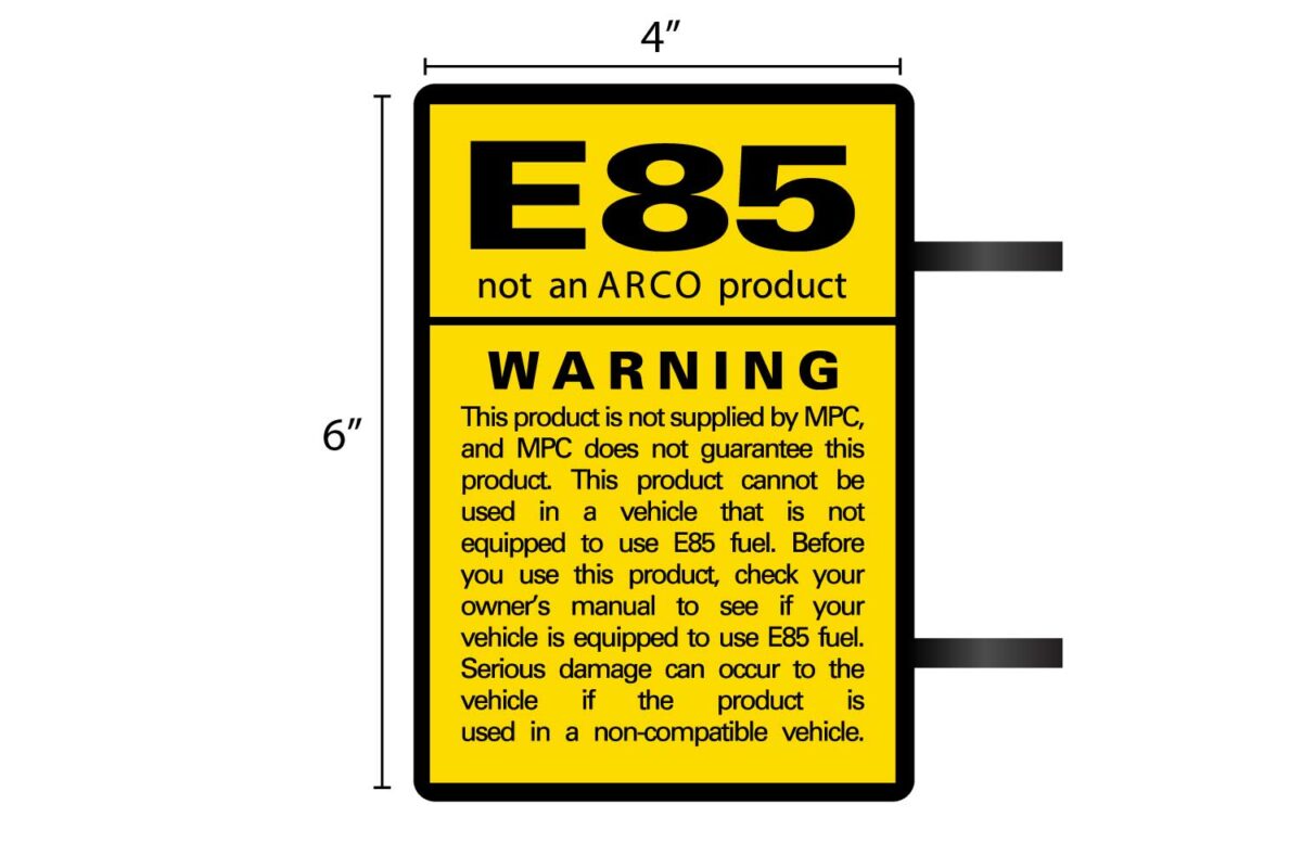 Hose Squawker with E85 Warning Insert