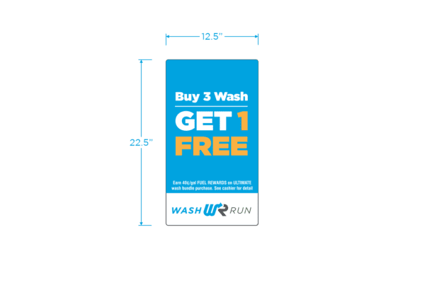 Buy 3 washes, get 1 free.