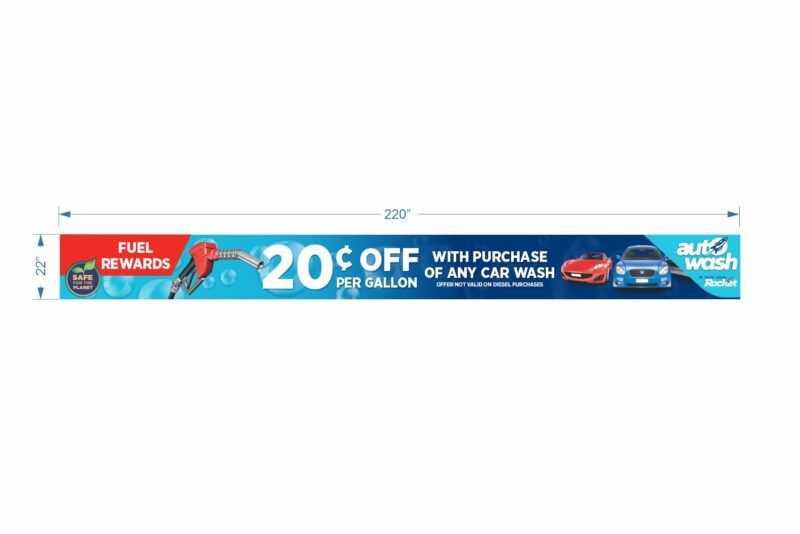 20 cents off fuel with car wash purchase.
