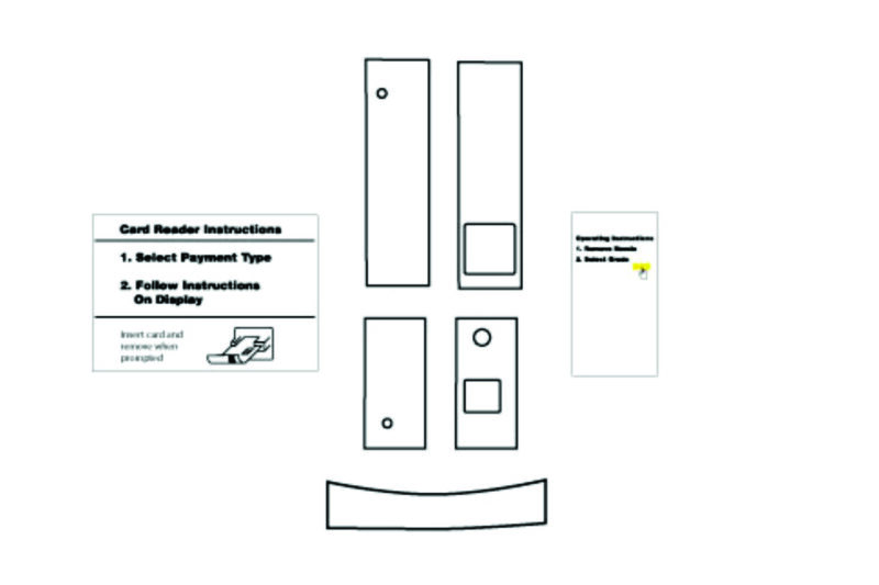 Card reader instructions and machine diagram.