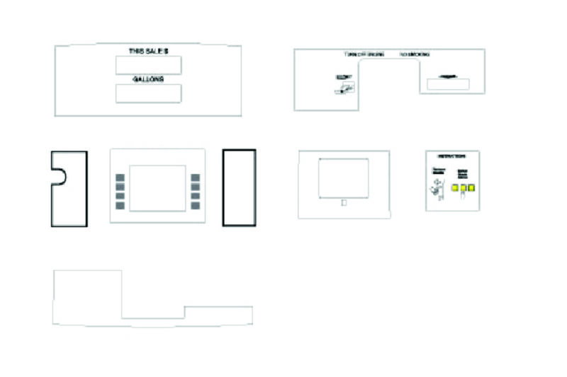 Diagram of a gas station interface.