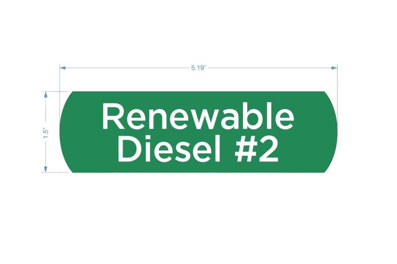 Green sign: Renewable Diesel #2