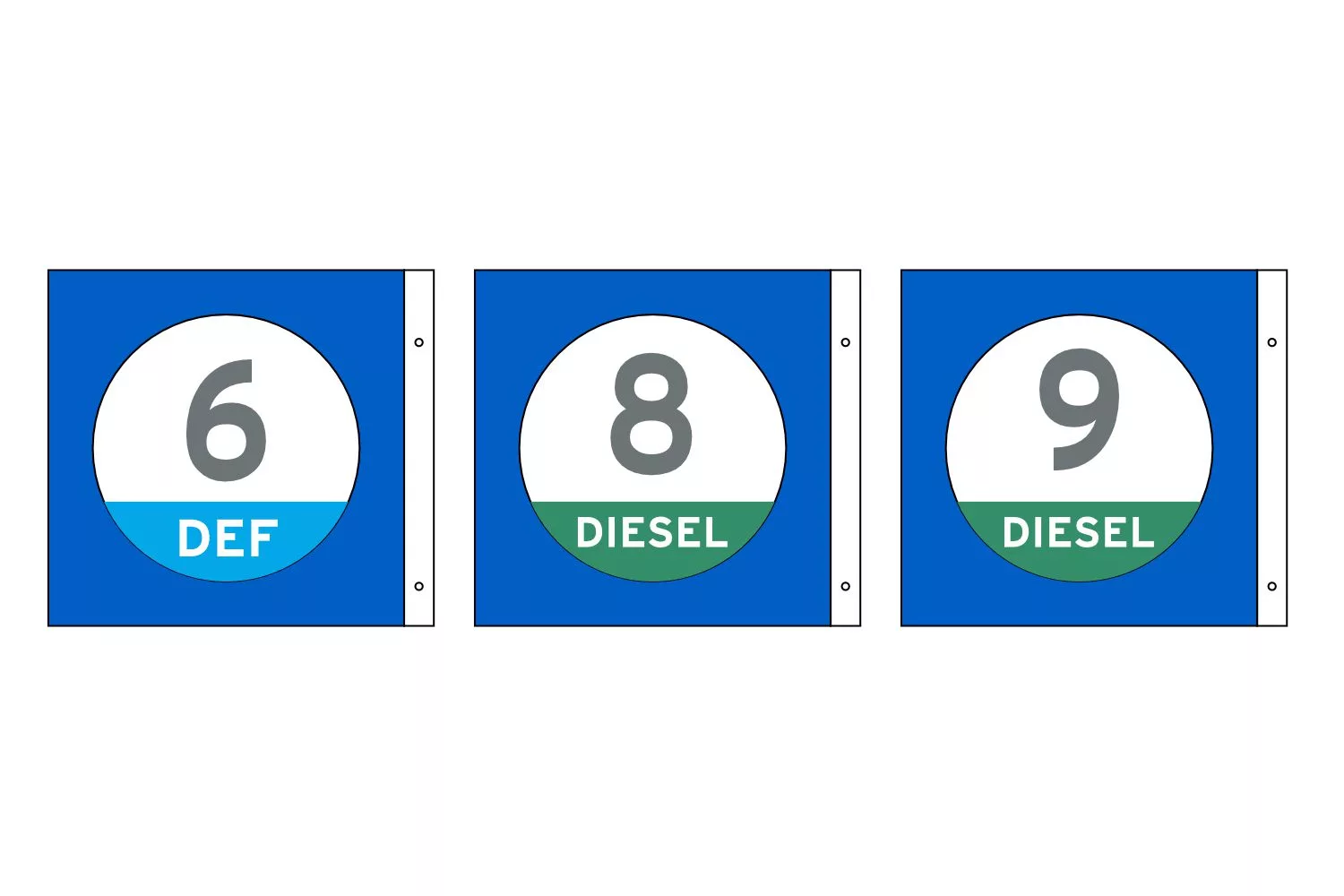 Blue Diesel Flags Kit 12x12