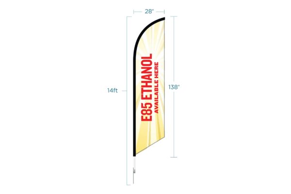 E85 Ethanol Available Here Flag