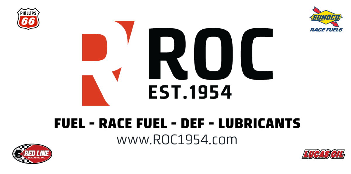 ROC logo, fuel, race fuel, def, lubricants.