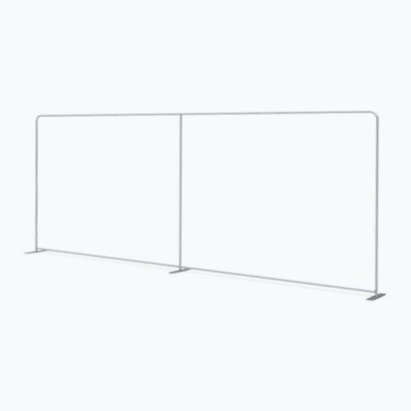 Here's an alt tag for the image: Straight pop-up banner stand frame.