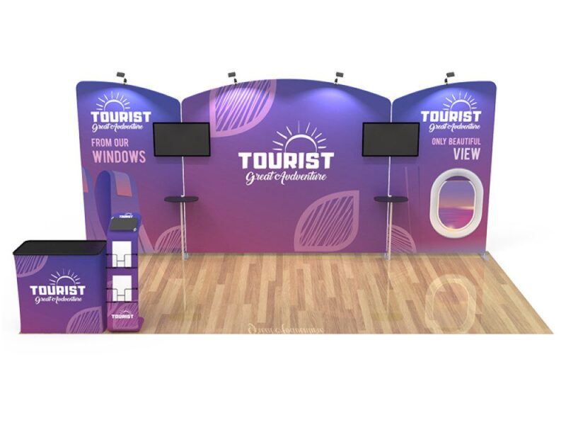 Tourist Great Adventure trade show booth.