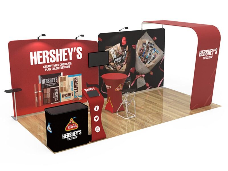 Hershey's trade show booth display.