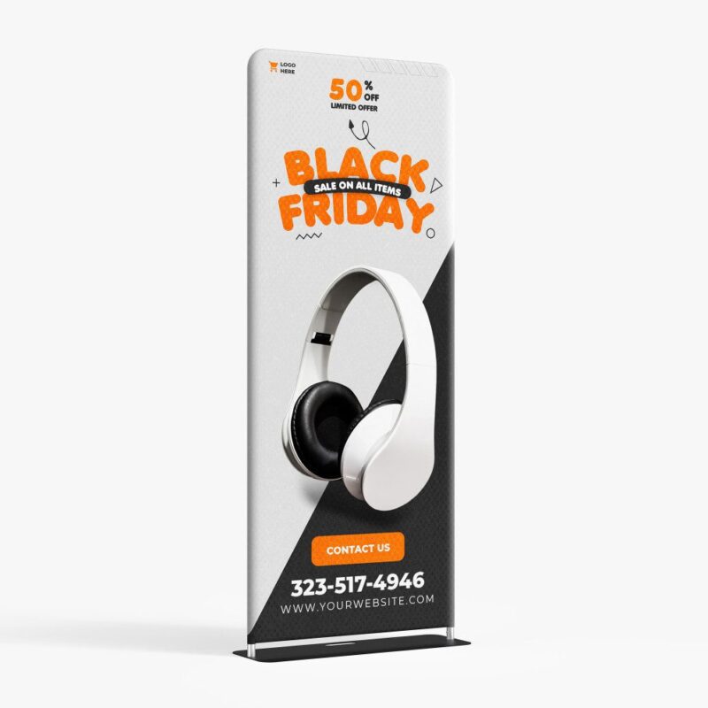 Black Friday sale: 50% off headphones.