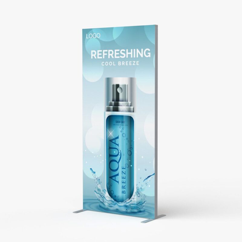 Refreshing Aqua Breeze skin care spray ad.