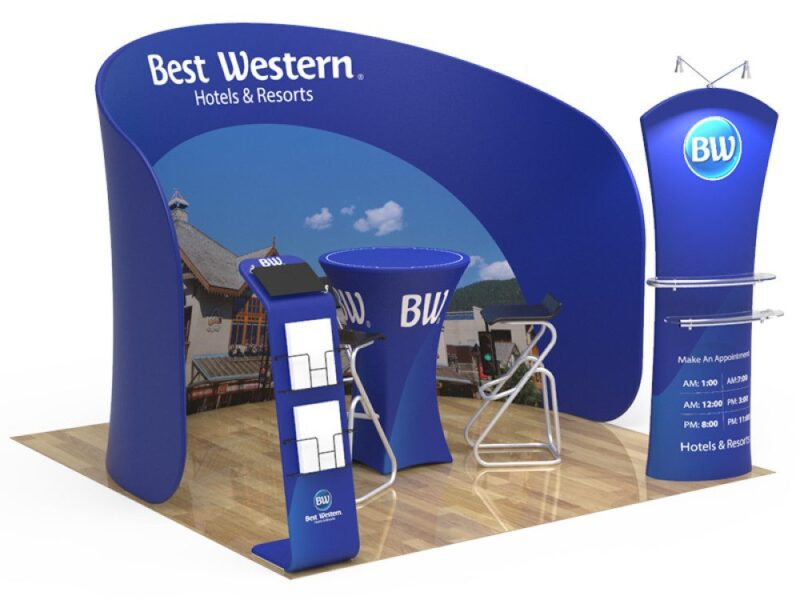Best Western trade show booth display.