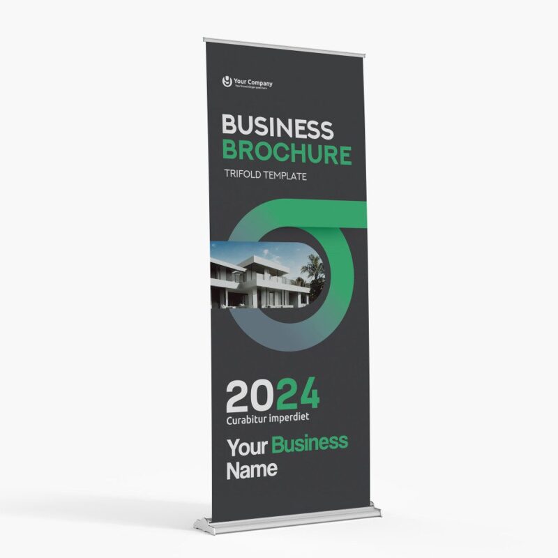 Here's an alt tag for the image: `2024 business brochure trifold template`