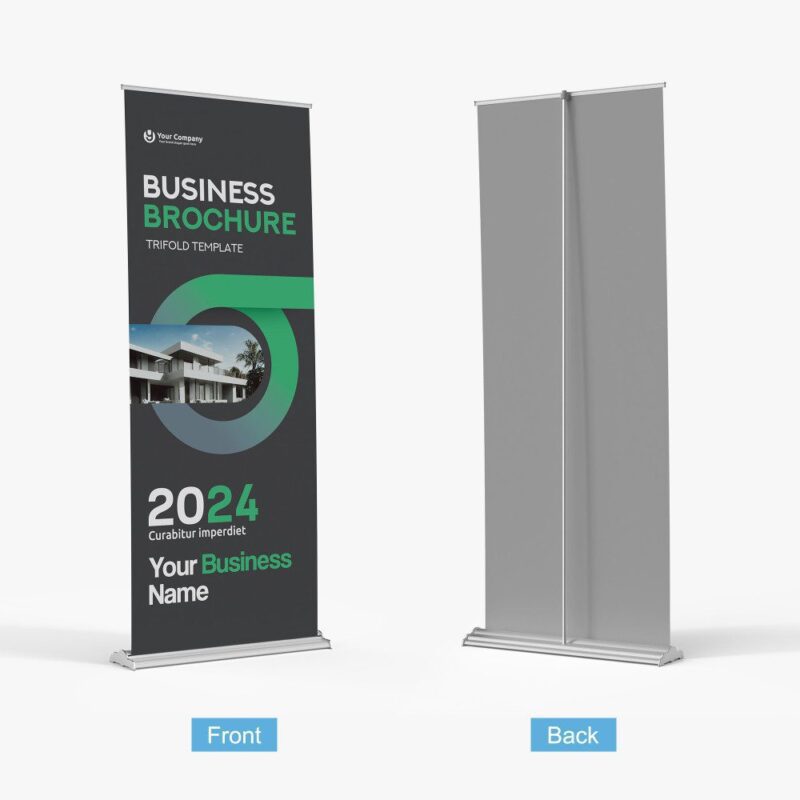 2024 business brochure trifold template.