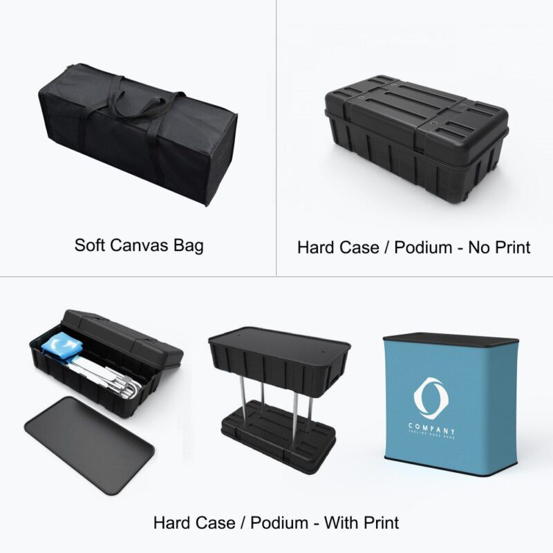 Display cases: bag, hard case, printed case