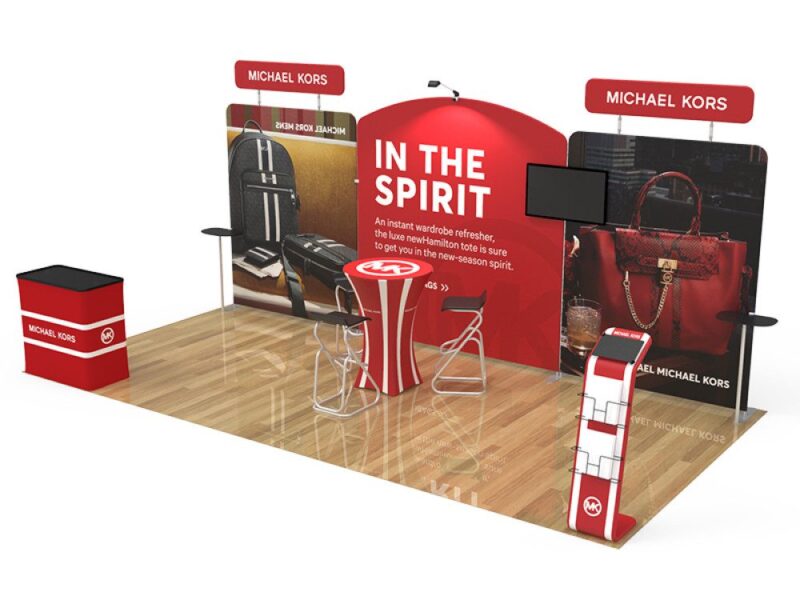 Michael Kors trade show booth display.