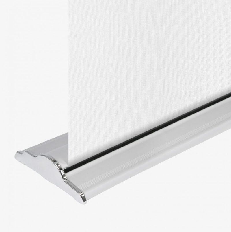 White retractable banner stand base.
