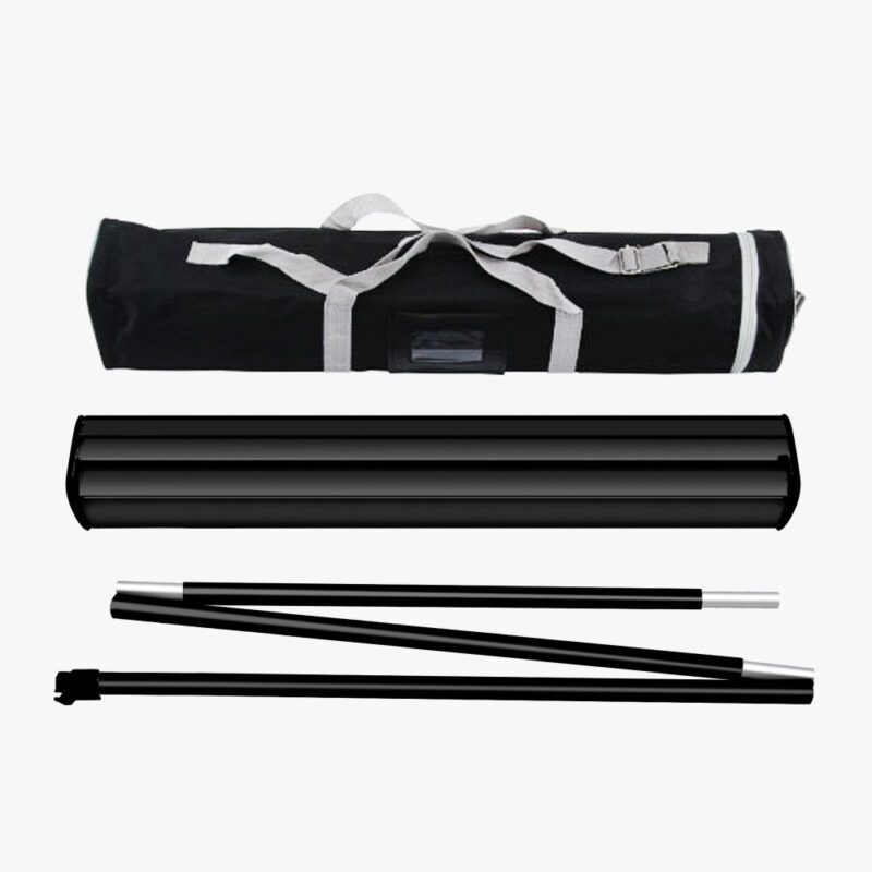Retractable banner stand with carry bag.