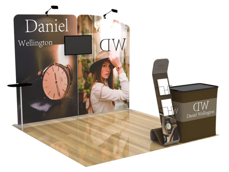 Daniel Wellington trade show booth display.