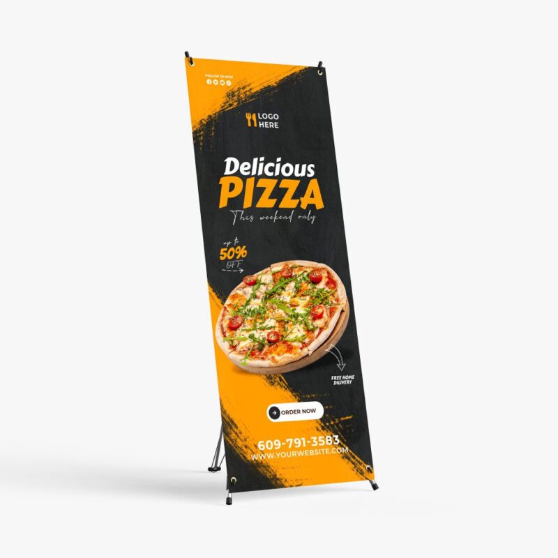 Delicious pizza, 50% off this weekend!