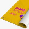 Grand opening banner, March 29, 2021