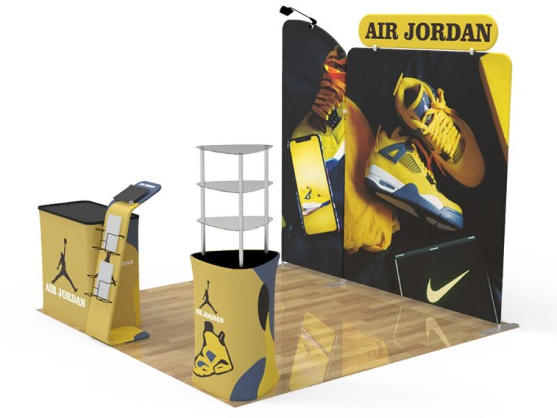 Air Jordan trade show booth display.