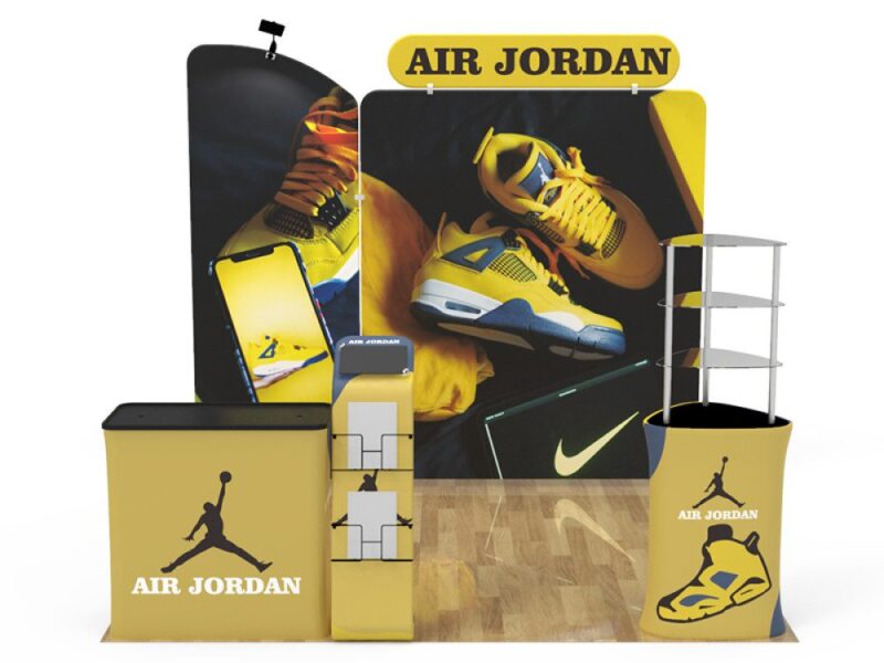 Air Jordan trade show booth display.