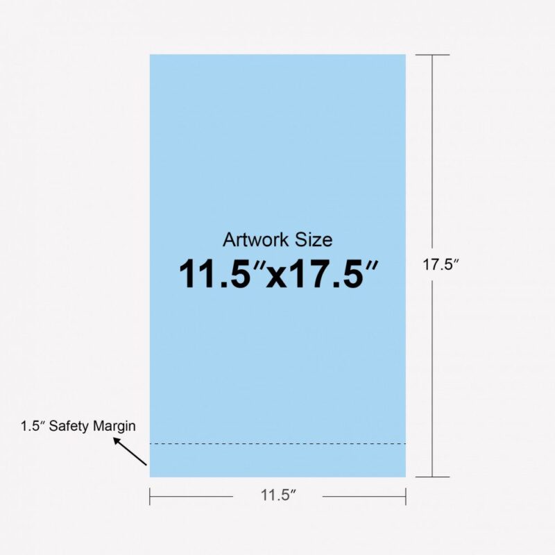 11.5" x 17.5" artwork size guide