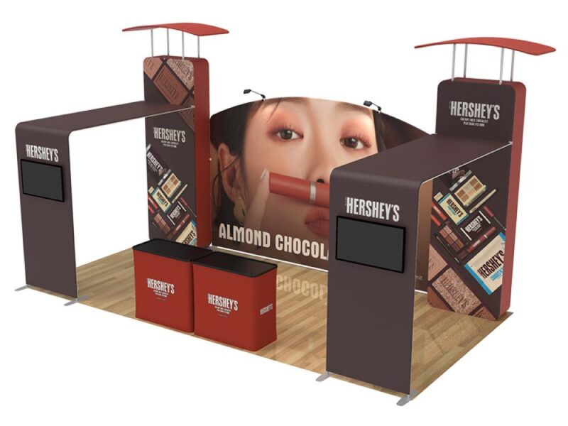 Hershey's trade show booth display.