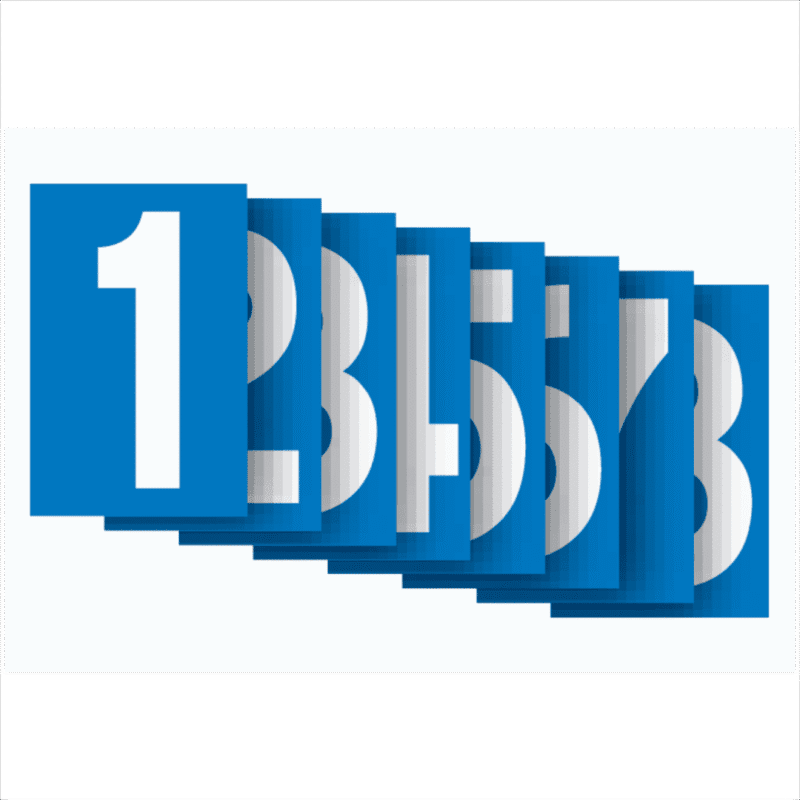 Fonts | 6-7/8"(H) x 3-3/8"(W)