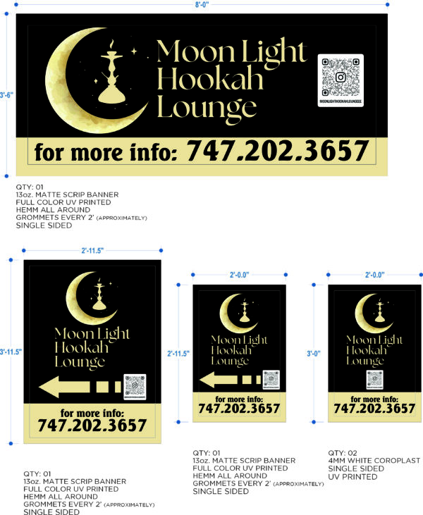 Moonlight Hookah - Custom Order