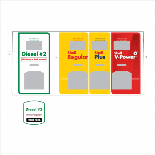 Shell | Decals | Gilbarco Encore S | This is not a Shell Product